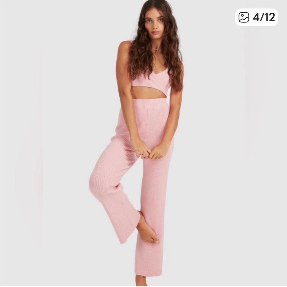 Billabong Soft Pink Ribbed Knitwear